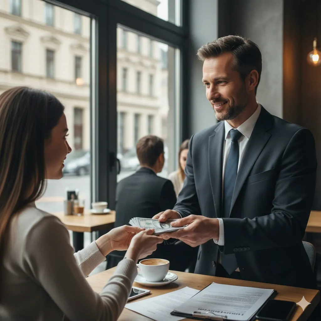 Pengertian dan Makna Dasar Mimpi Meminjamkan Uang (c) Ilustrasi AI