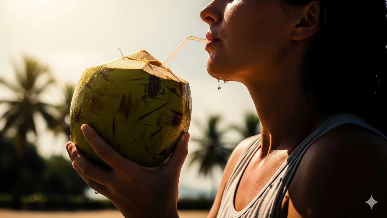 Faktor-faktor yang Mempengaruhi Mimpi Minum Air Kelapa (c) Ilustrasi AI