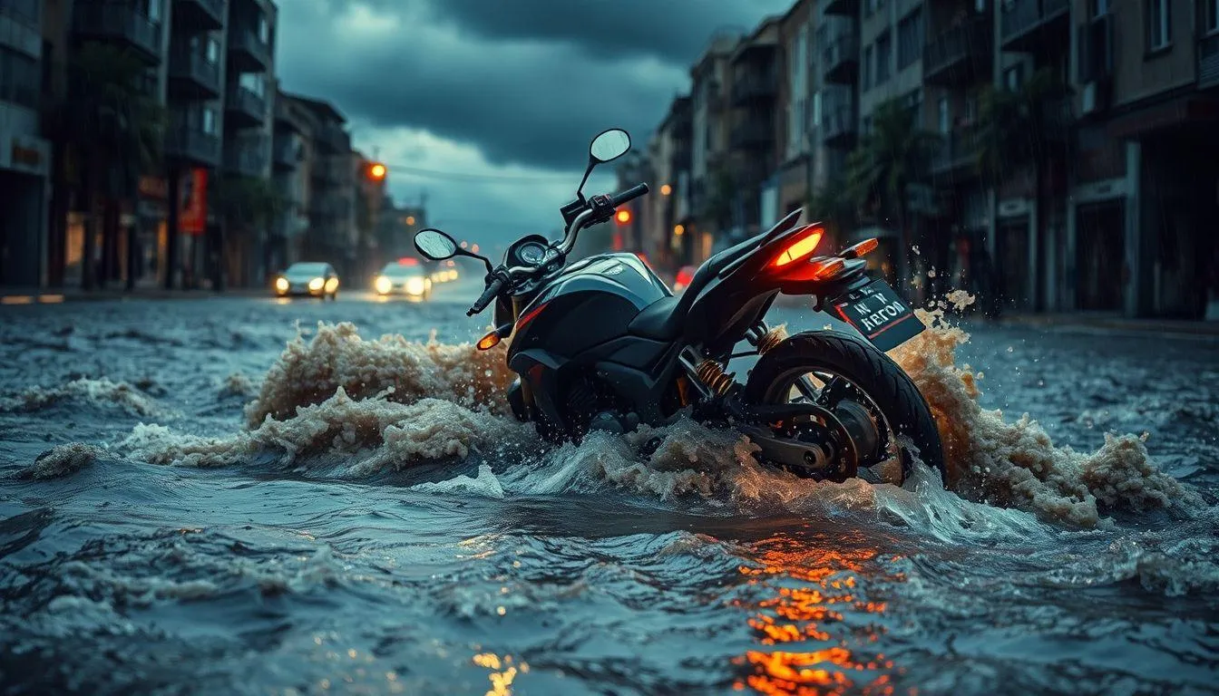 Pengertian dan Konsep Dasar Mimpi Motor Hanyut (c) Ilustrasi AI