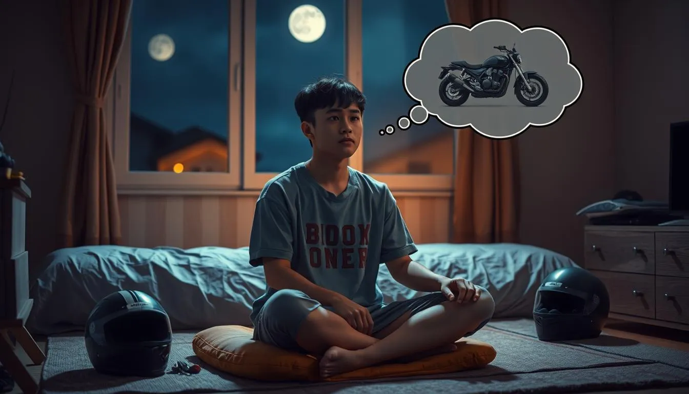 Cara Menyikapi Mimpi Kehilangan Motor (c) Ilustrasi AI