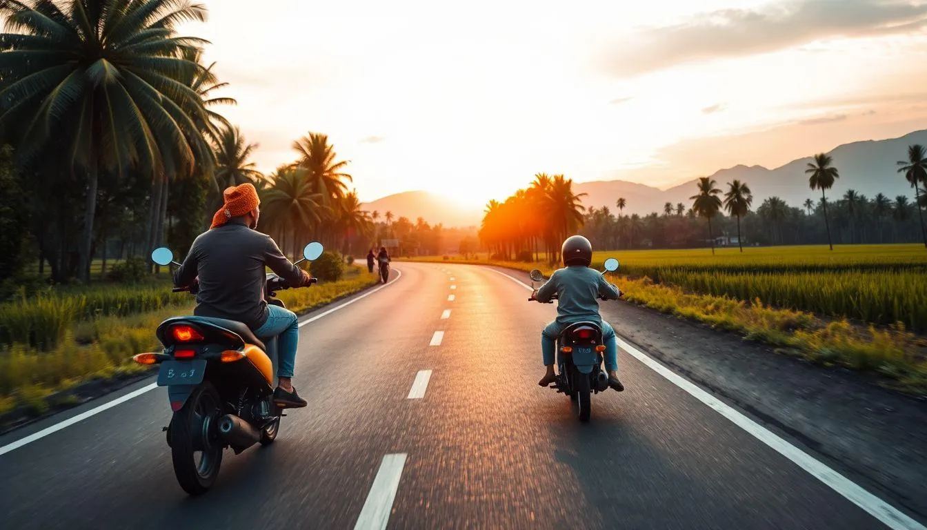 Tafsir Mimpi Mudik Naik Motor Berdasarkan Kondisi Perjalanan (c) Ilustrasi AI