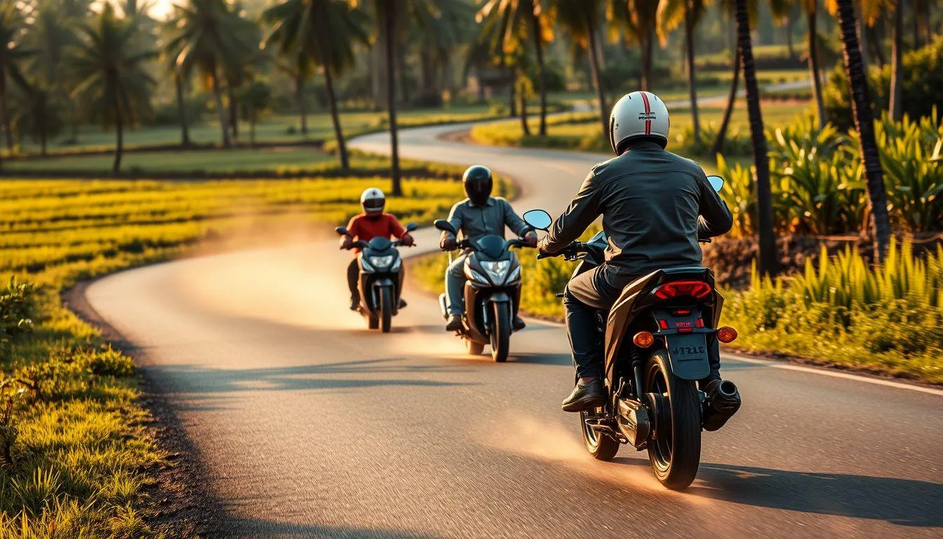 Makna Mimpi Mudik Naik Motor Berdasarkan Warna Kendaraan (c) Ilustrasi AI