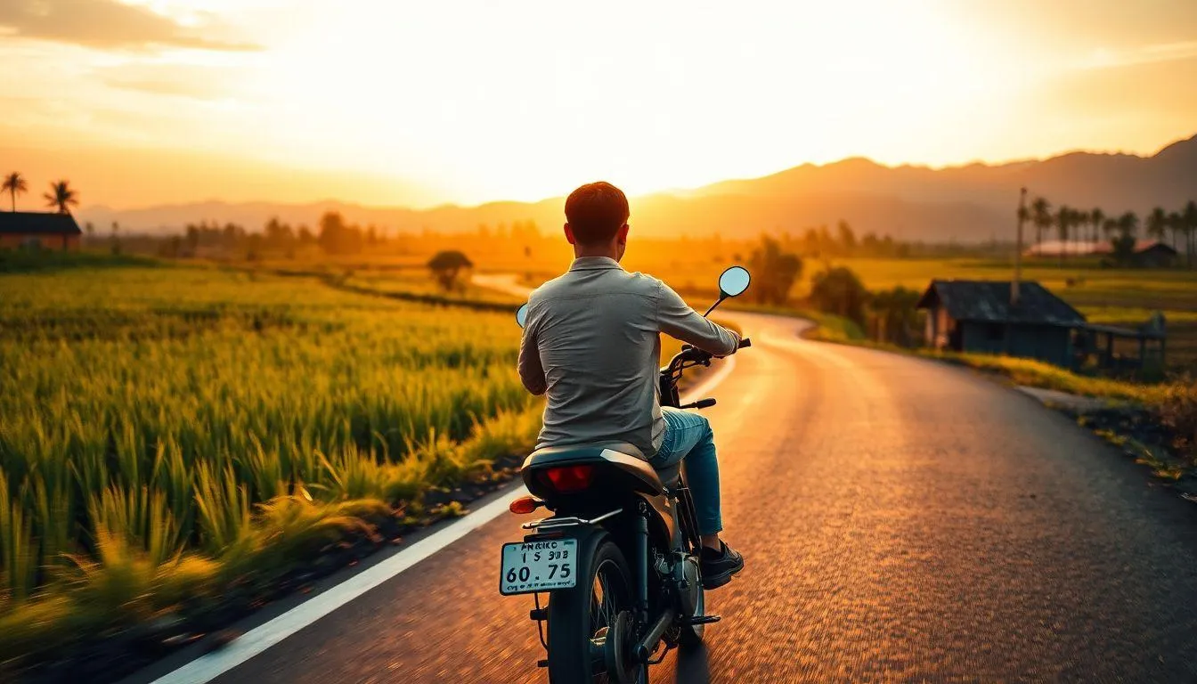 Makna Spiritual dan Religius Mimpi Mudik Naik Motor (c) Ilustrasi AI