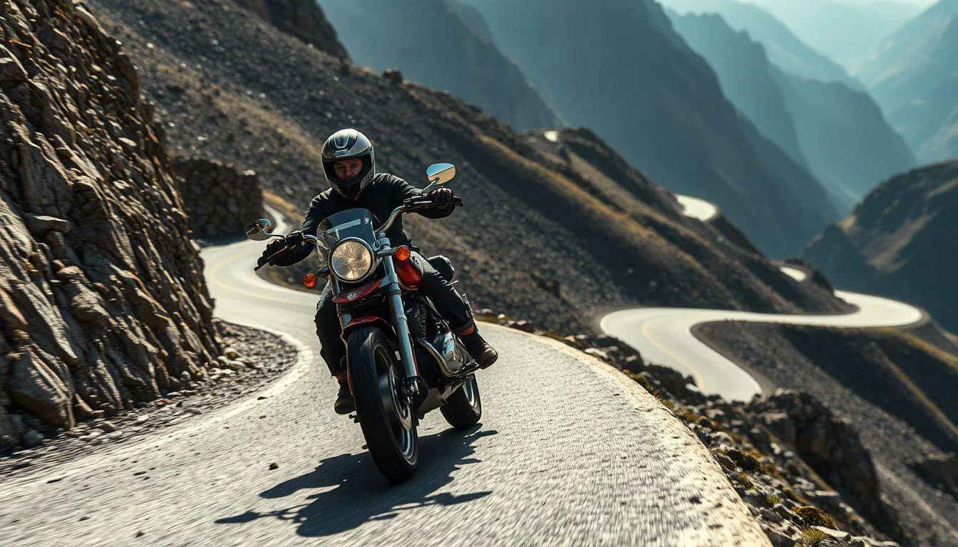 Interpretasi Psikologis Mimpi Naik Gunung Pakai Motor (c) Ilustrasi AI