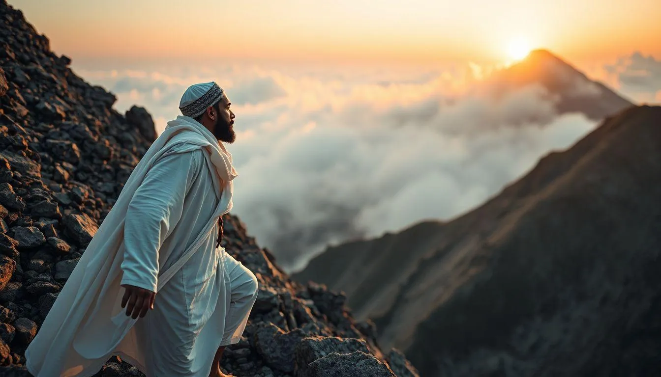 Tafsir Mimpi Naik Gunung Tidak Sampai Puncak Menurut Islam (c) Ilustrasi AI