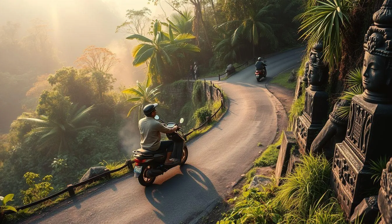 Simbolisme Motor dan Jalan Menanjak dalam Budaya Jawa (c) Ilustrasi AI