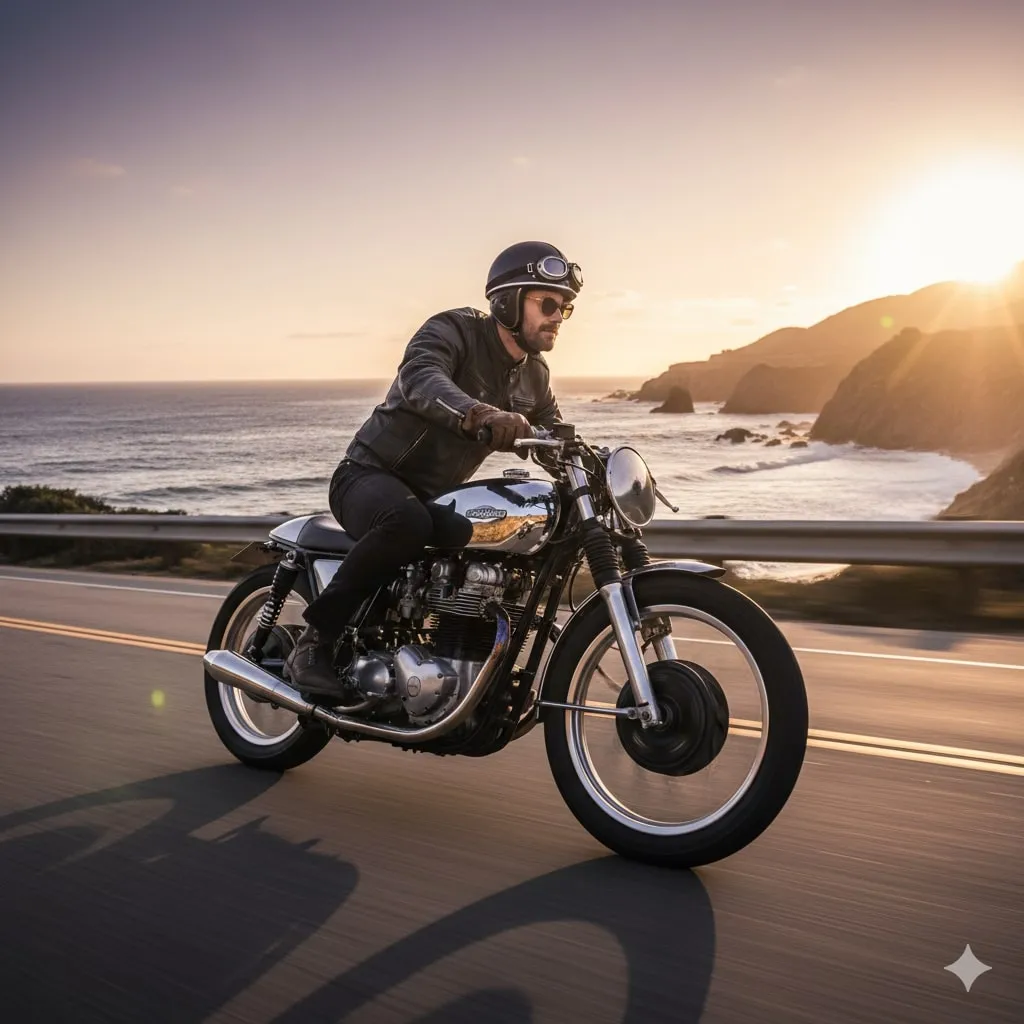 Tips Menghadapi Mimpi Naik Motor Kenceng (c) Ilustrasi AI