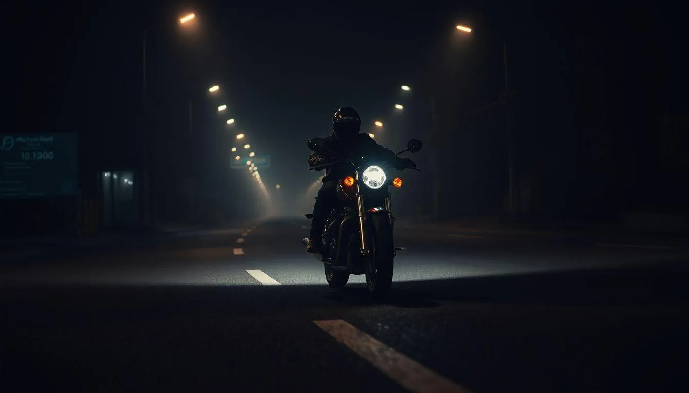 Pengertian Dasar Arti Mimpi Naik Motor Malam Hari (c) Ilustrasi AI
