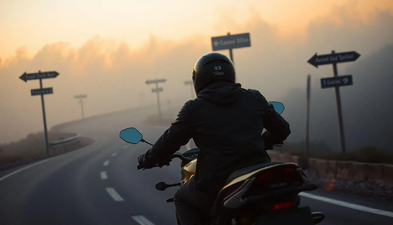 Pengertian dan Makna Dasar Mimpi Naik Motor Nyasar (c) Ilustrasi AI