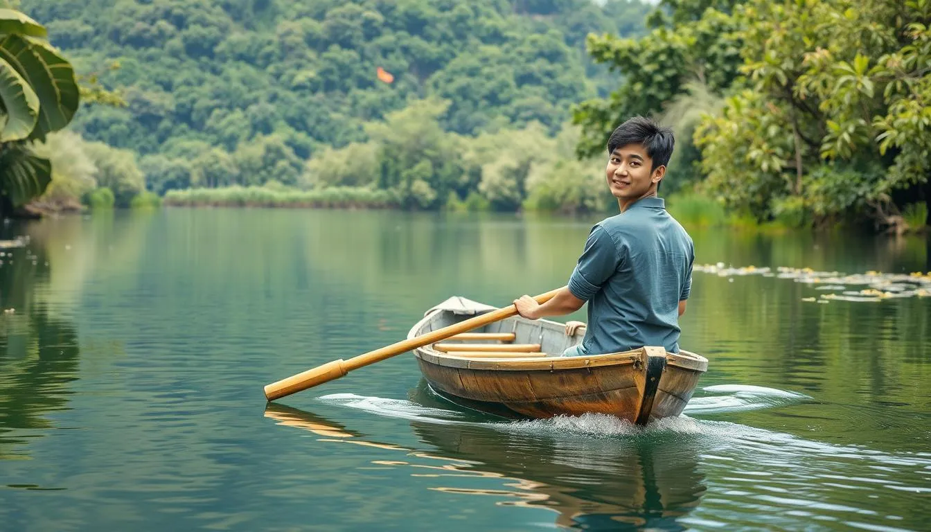 Variasi Mimpi Naik Perahu Kecil di Sungai dan Artinya (c) Ilustrasi AI