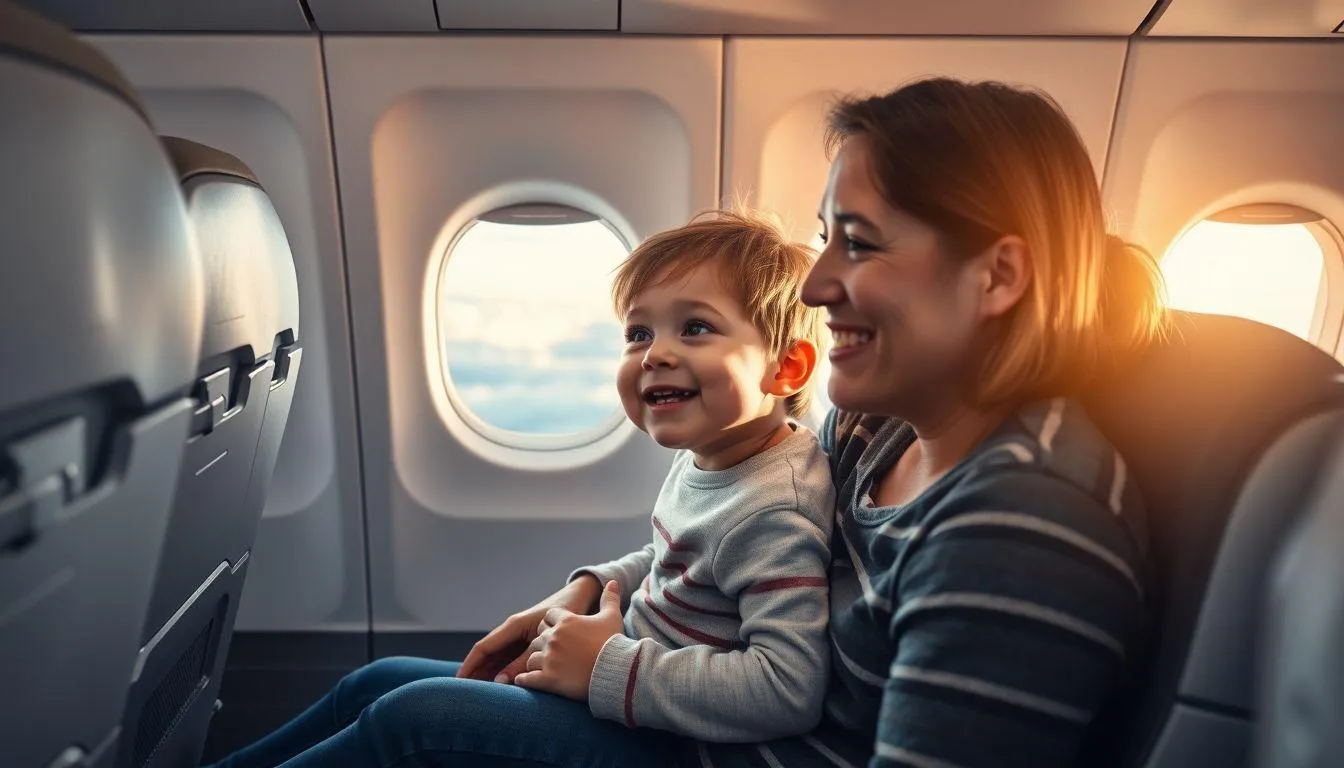 Pengertian dan Makna Umum Mimpi Naik Pesawat Bersama Anak (c) Ilustrasi AI