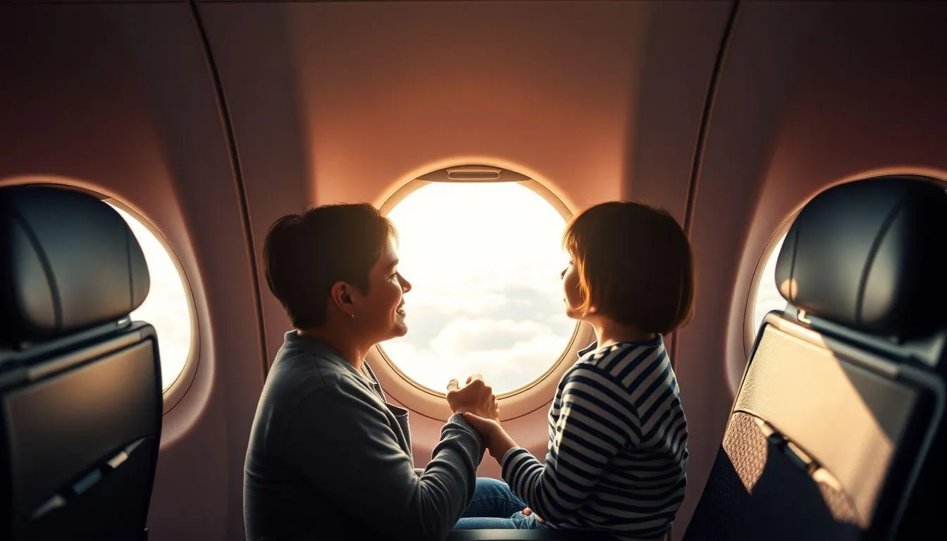 Makna Psikologis Mimpi Naik Pesawat Bersama Anak (c) Ilustrasi AI