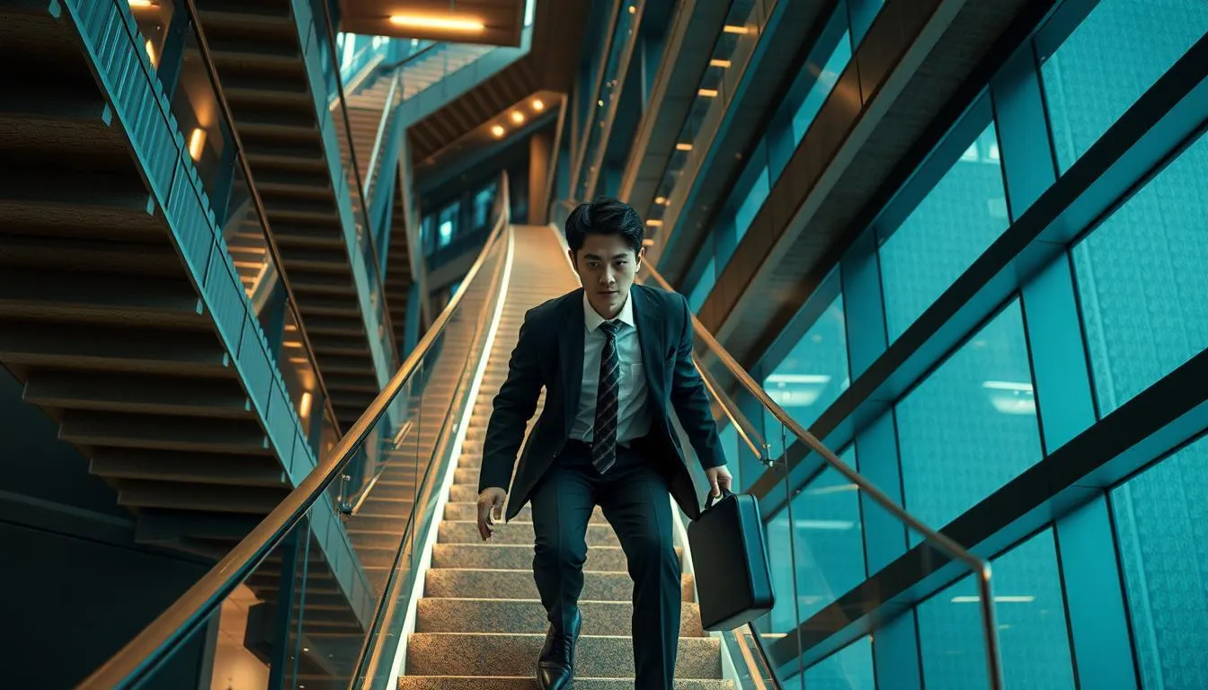 Penyebab Mimpi Naik Tangga Tapi Susah (c) Ilustrasi AI