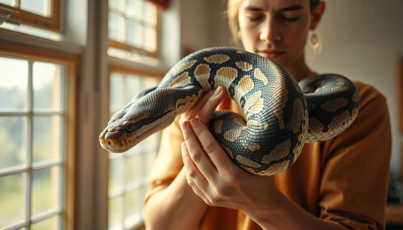 Pengertian Umum Mimpi Memelihara Ular Besar (c) Ilustrasi AI