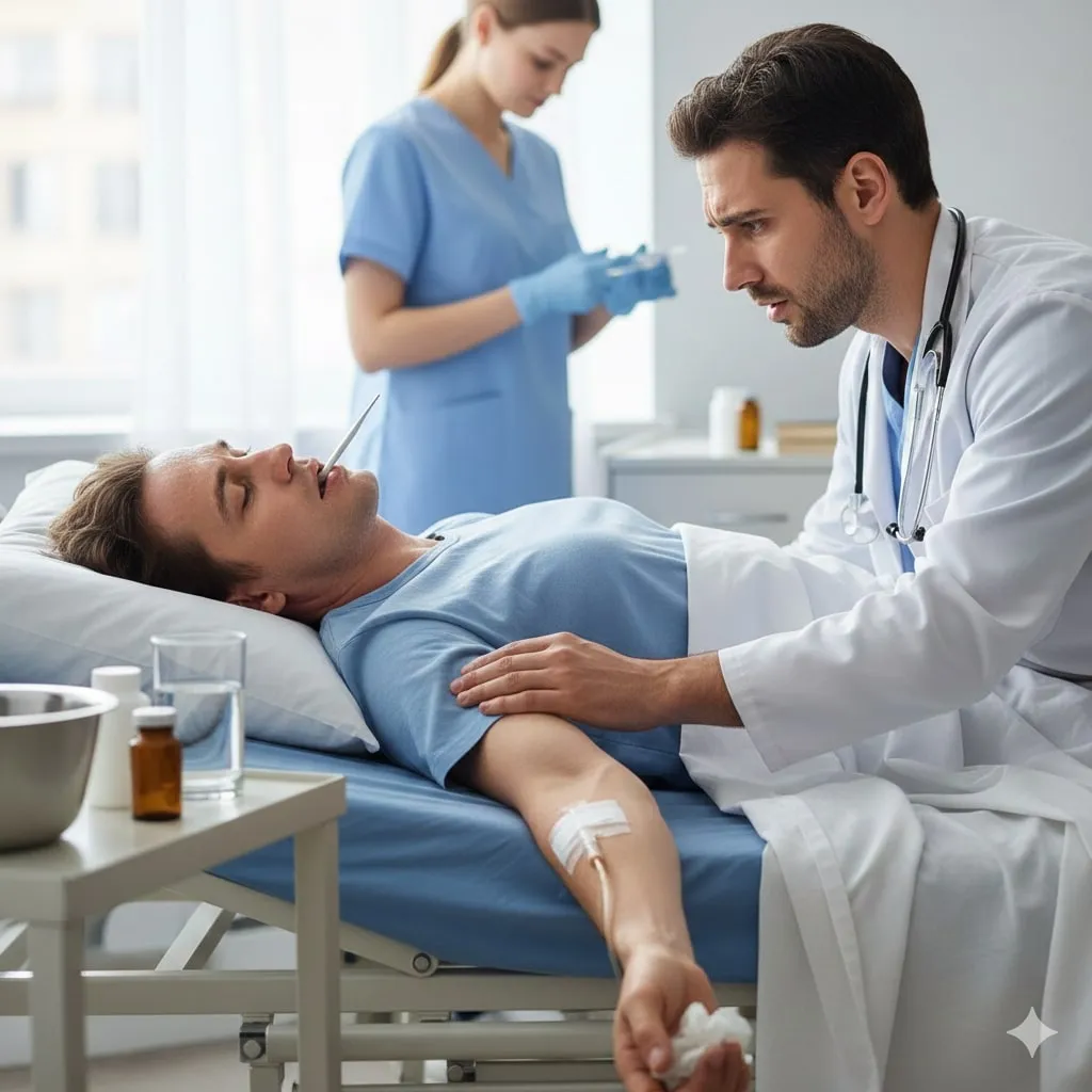 Pengertian dan Makna Dasar Mimpi Pingsan Karena Sakit (c) Ilustrasi AI