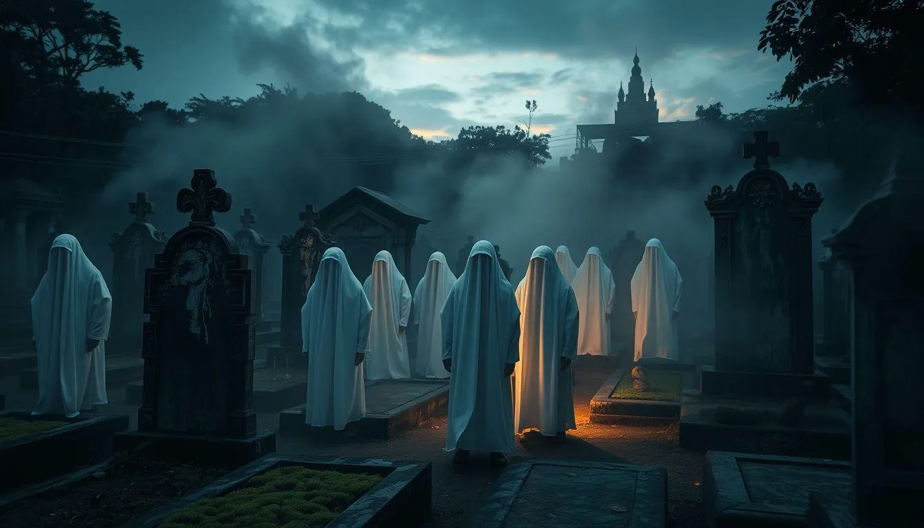 Interpretasi Mimpi Pocong Banyak Menurut Primbon Jawa (c) Ilustrasi AI