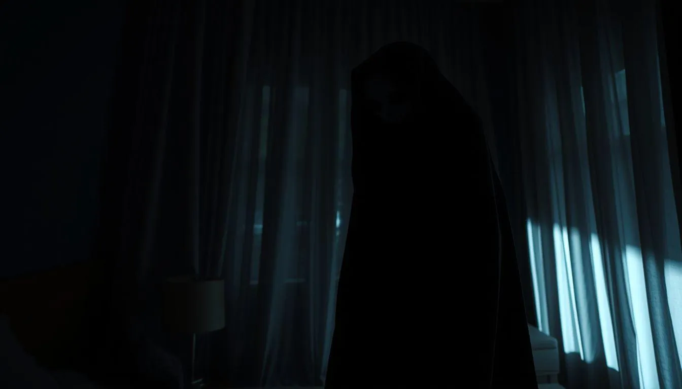 Pengertian dan Karakteristik Mimpi Pocong Hitam (c) Ilustrasi AI