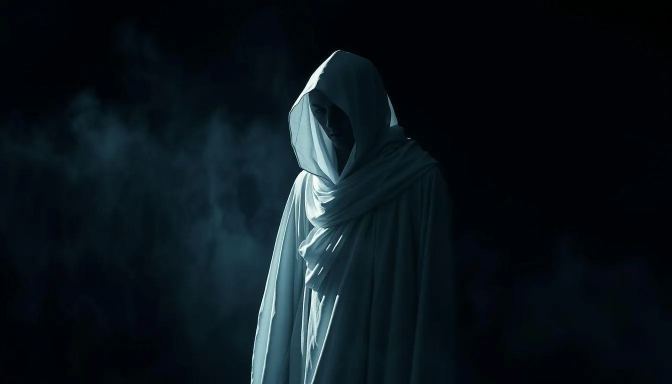 Makna Spiritual dan Religius Mimpi Pocong Hitam (c) Ilustrasi AI