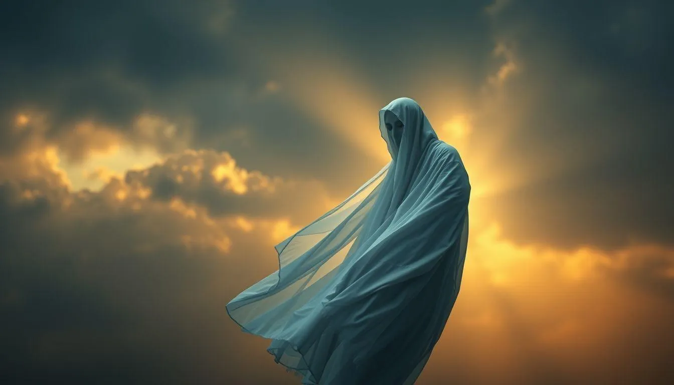 Pengertian dan Makna Dasar Mimpi Pocong Terbang (c) Ilustrasi AI