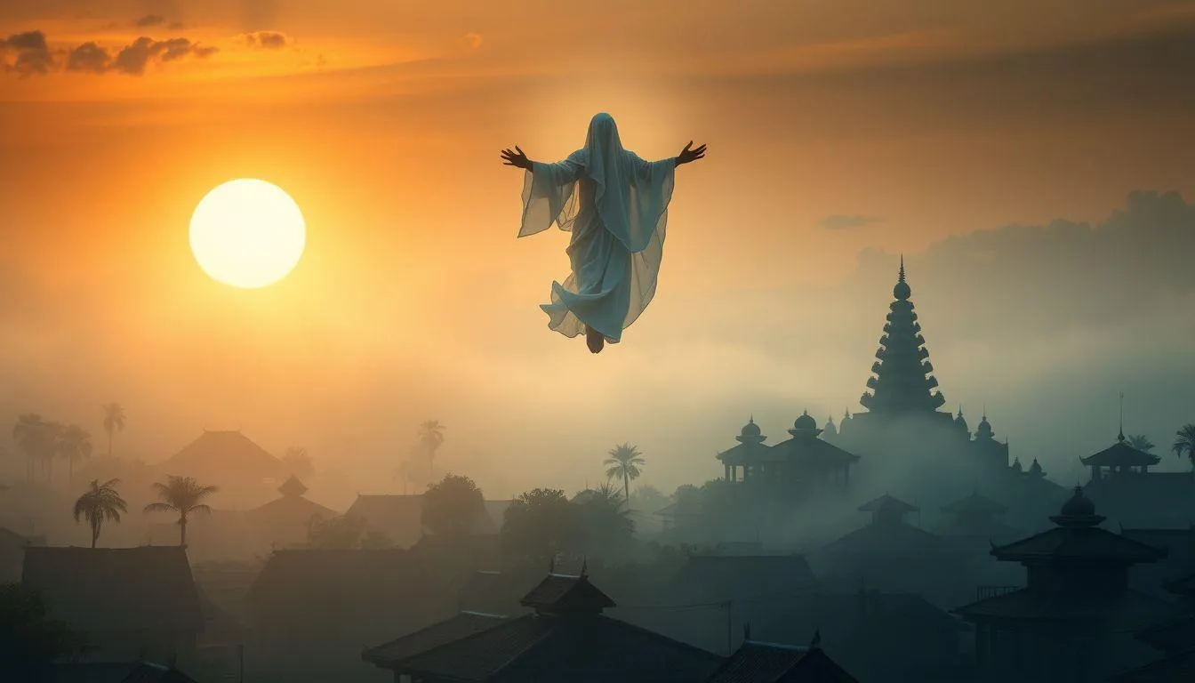 Interpretasi Mimpi Pocong Terbang Menurut Primbon Jawa (c) Ilustrasi AI