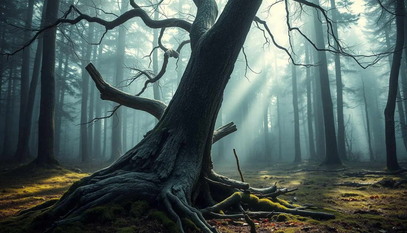 Interpretasi Psikologis Mimpi Pohon Patah (c) Ilustrasi AI