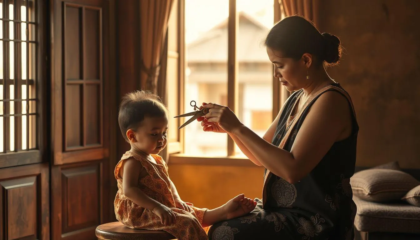 Tafsir Mimpi Potong Rambut Anak Sendiri Menurut Primbon Jawa (c) Ilustrasi AI