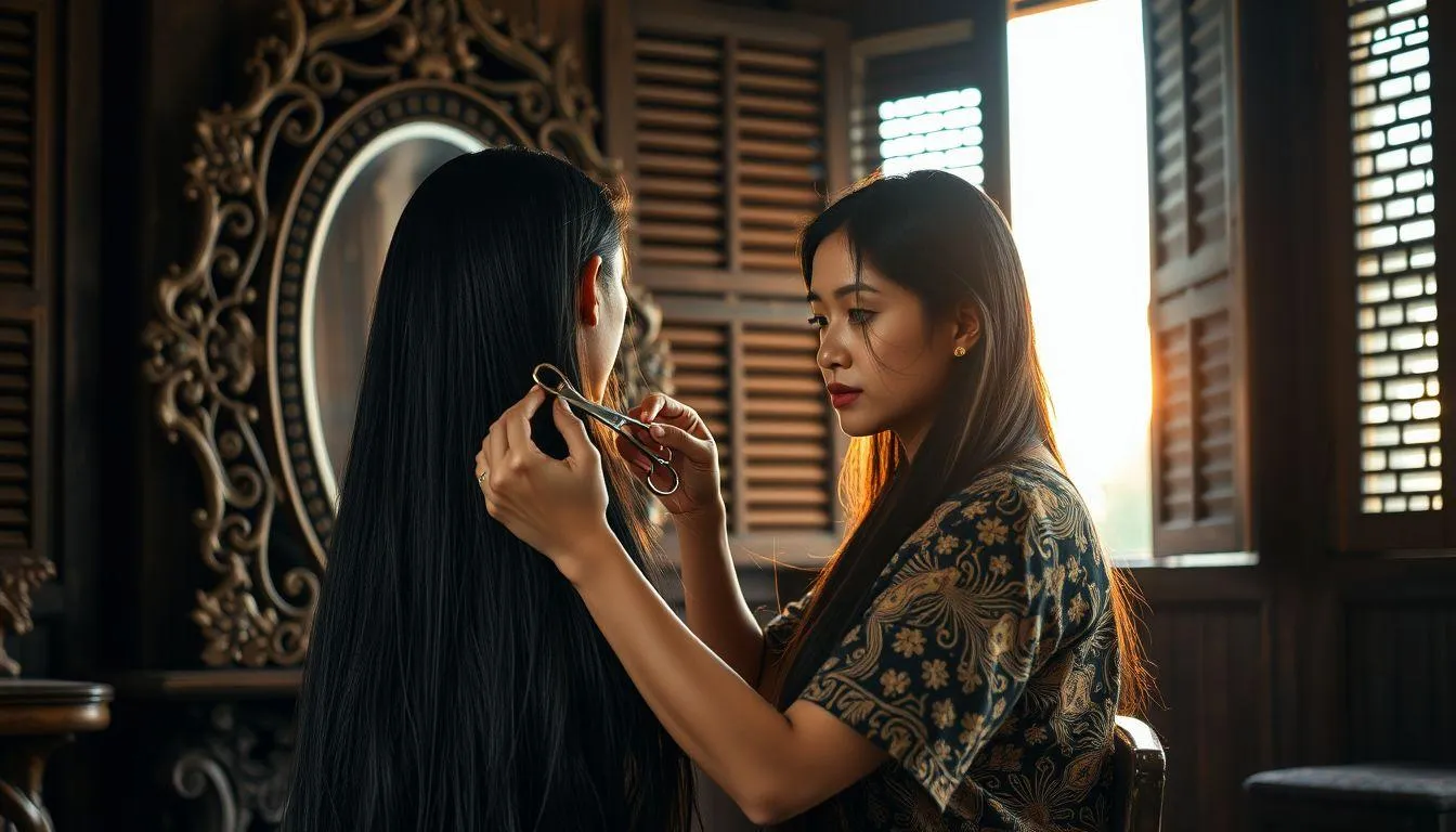 Pandangan Primbon Jawa tentang Mimpi Potong Rambut (c) Ilustrasi AI