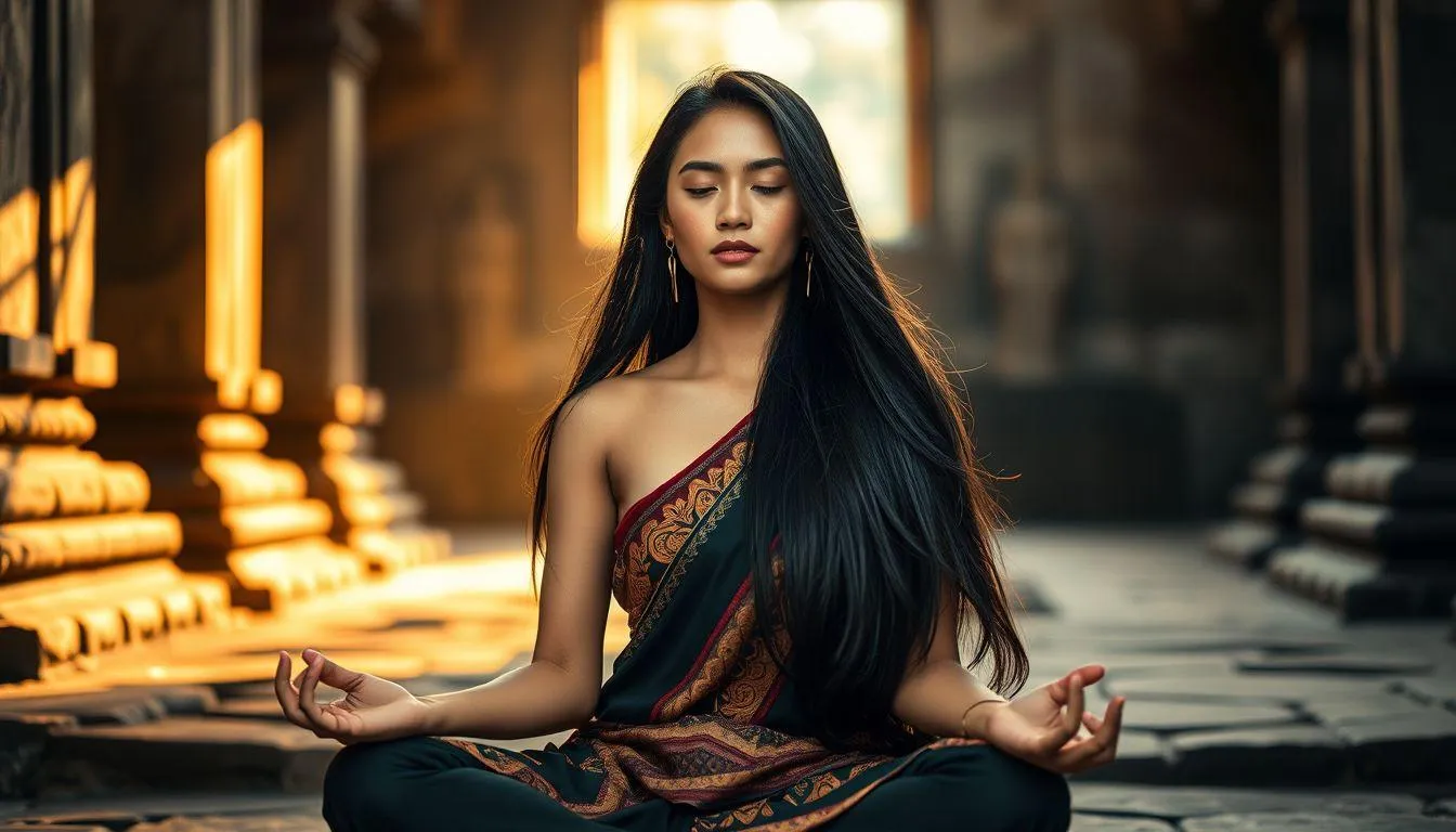 Simbolisme Rambut dalam Berbagai Budaya (c) Ilustrasi AI