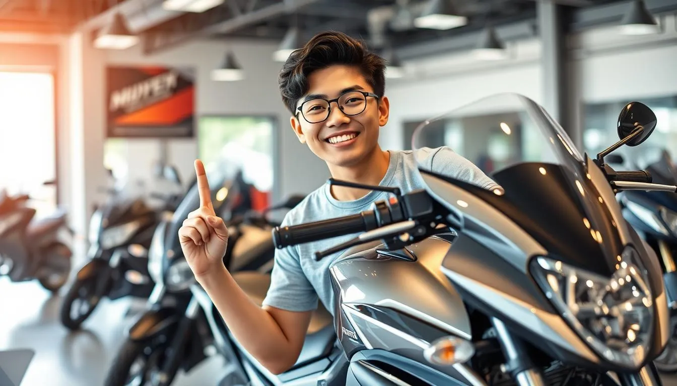 Pengertian Mimpi Punya Motor Baru (c) Ilustrasi AI