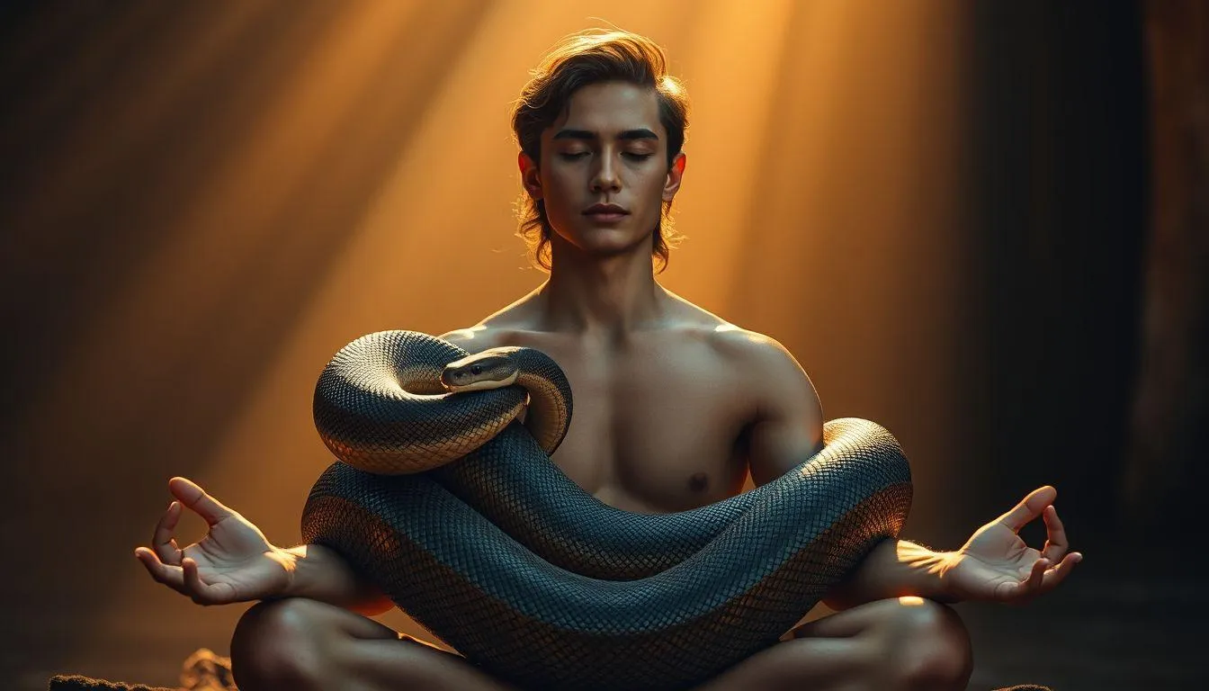 Pengertian dan Makna Umum Arti Mimpi Punya Ular (c) Ilustrasi AI