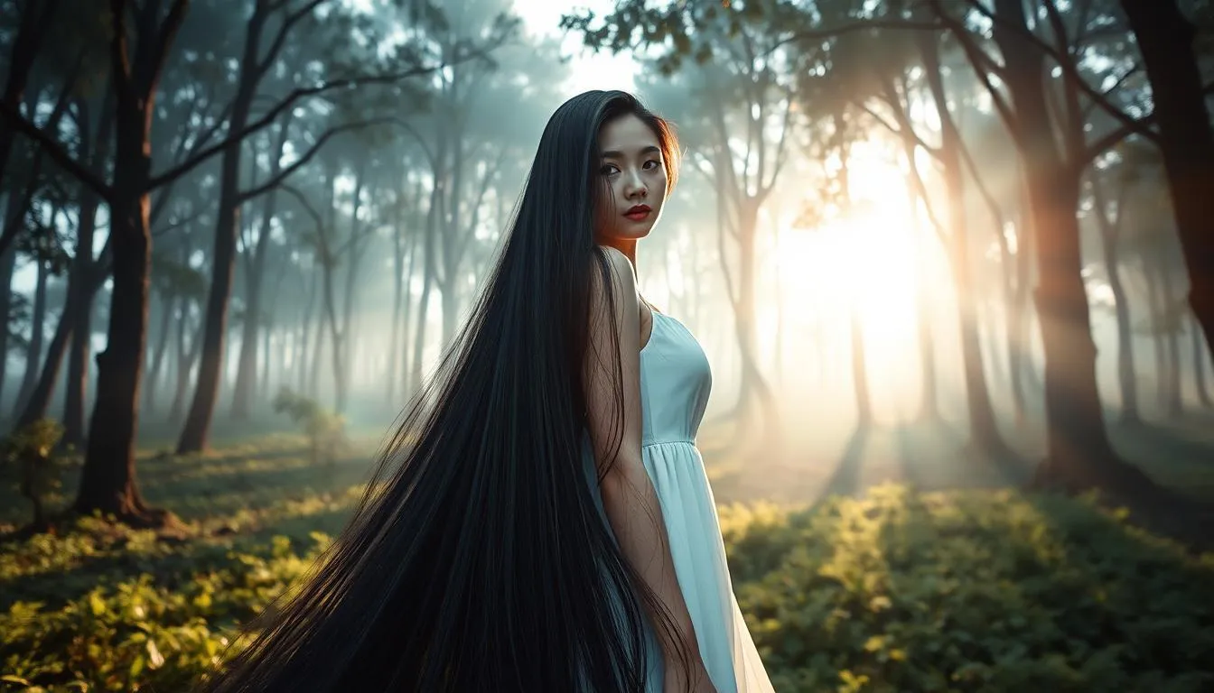 Definisi Mimpi Rambut Panjang (c) Ilustrasi AI