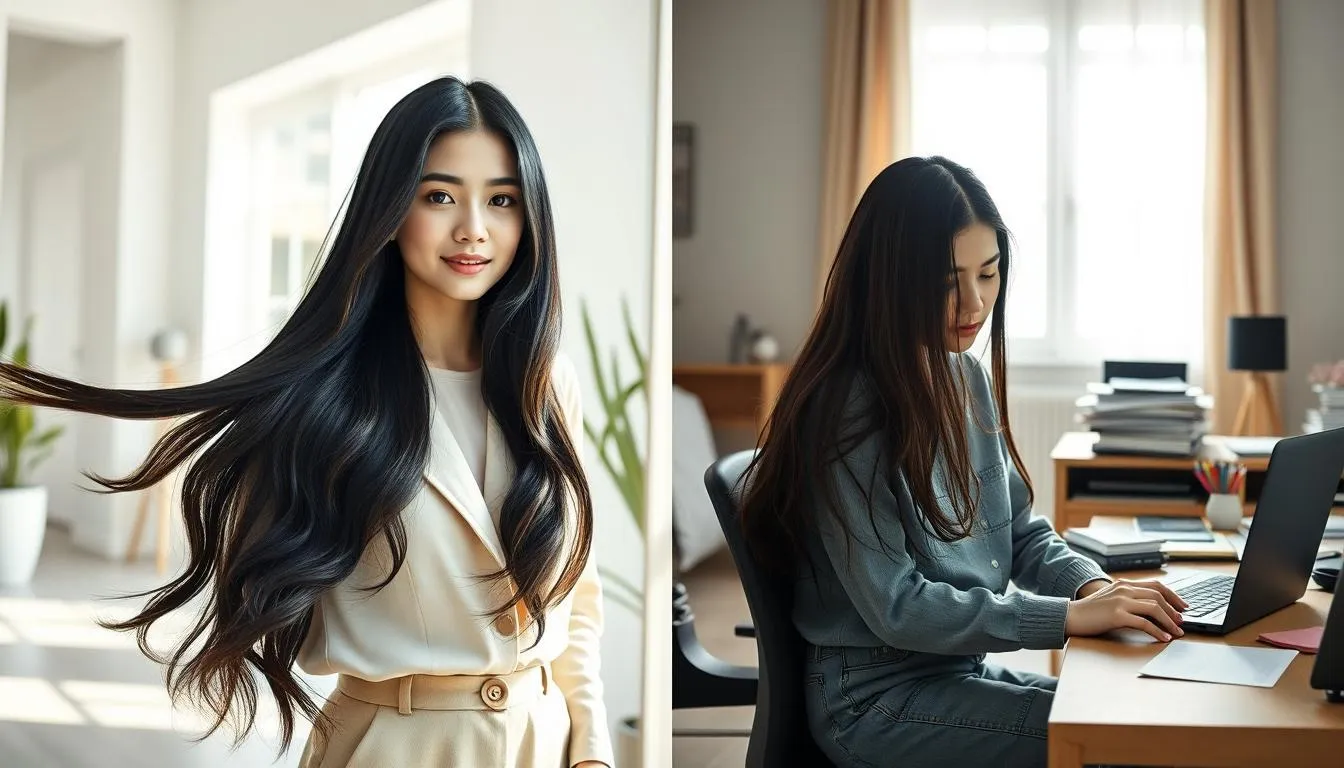 Jenis-Jenis Mimpi Rambut Panjang dan Artinya (c) Ilustrasi AI