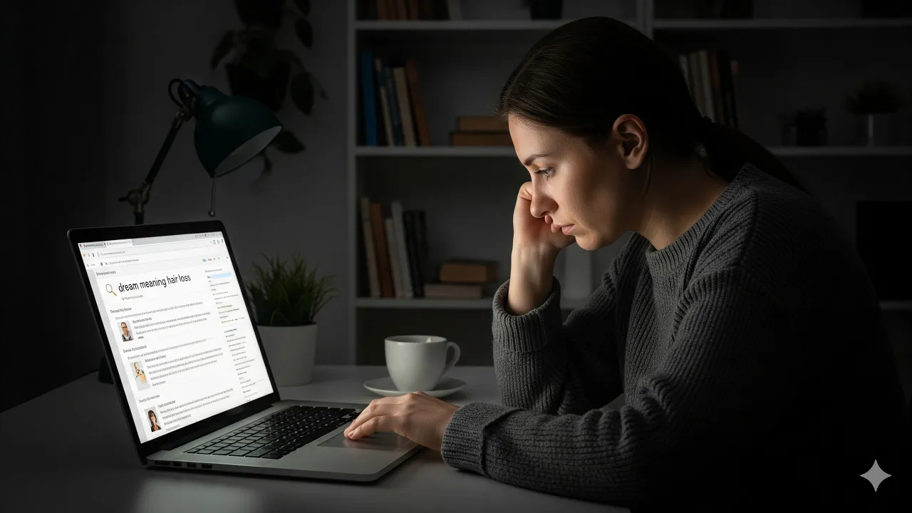 Tafsir Mimpi Rambut Rontok Menurut Para Ahli (c) Ilustrasi AI