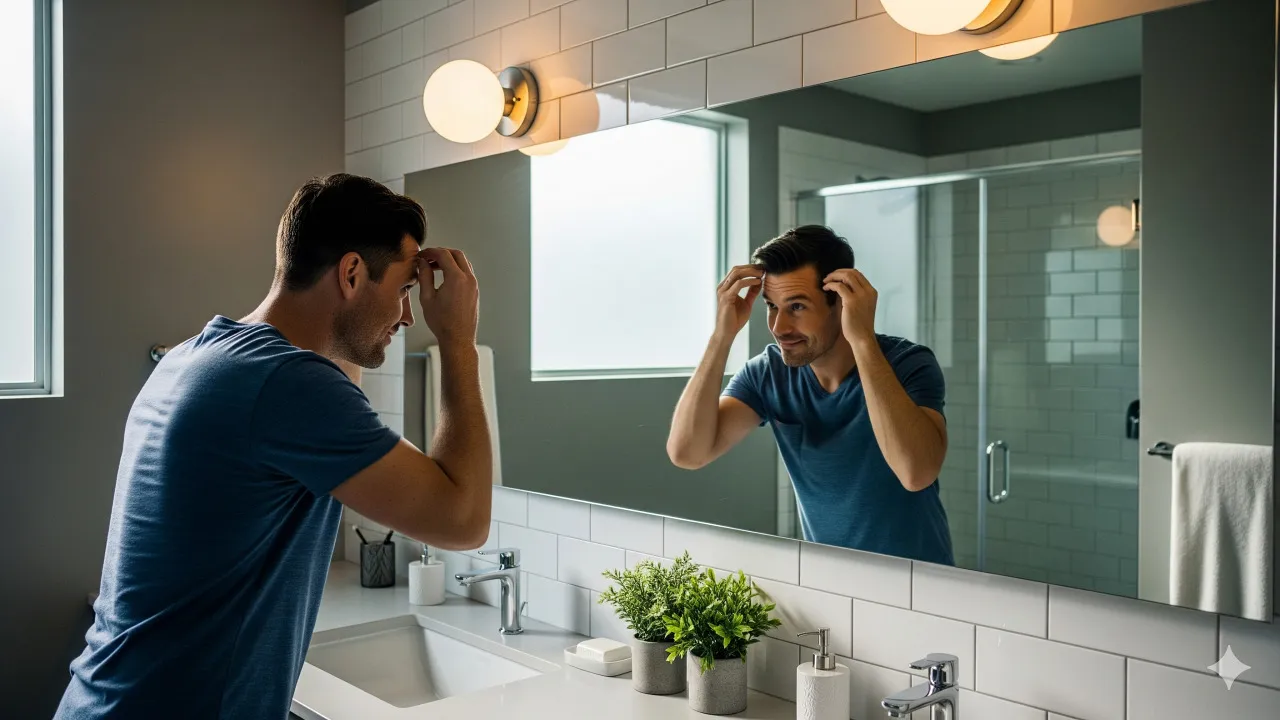 Tips Menyikapi Mimpi Rambut Rontok (c) Ilustrasi AI