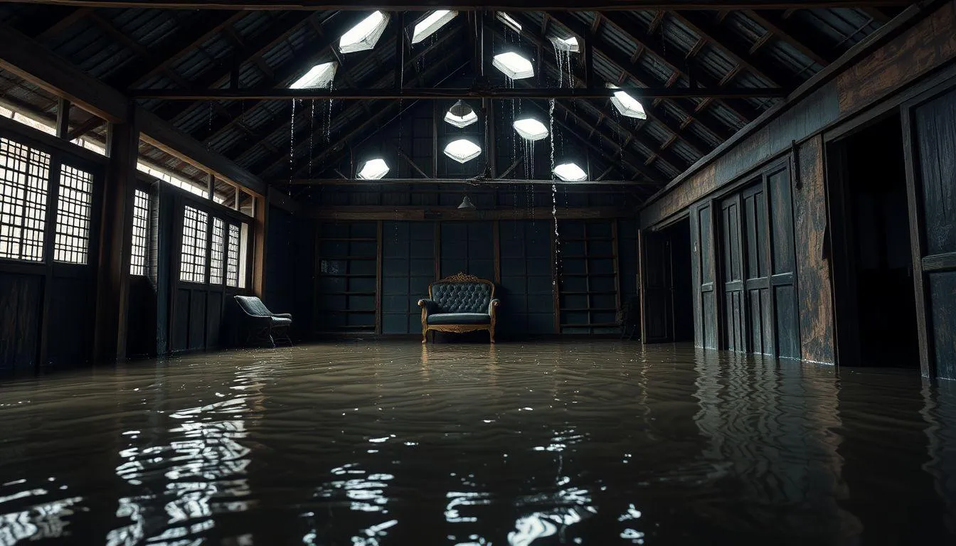 Pengertian dan Makna Dasar Mimpi Rumah Bocor Sampai Banjir (c) Ilustrasi AI