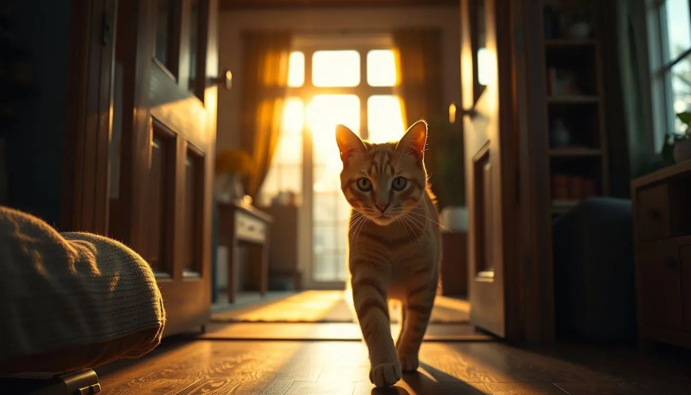 Pengertian dan Makna Umum Mimpi Rumah Dimasuki Kucing (c) Ilustrasi AI