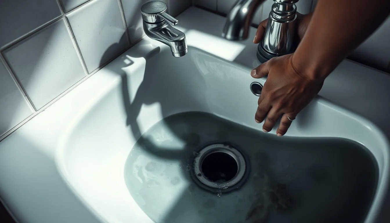 Pengertian dan Makna Dasar Mimpi Saluran Air Kamar Mandi Mampet (c) Ilustrasi AI