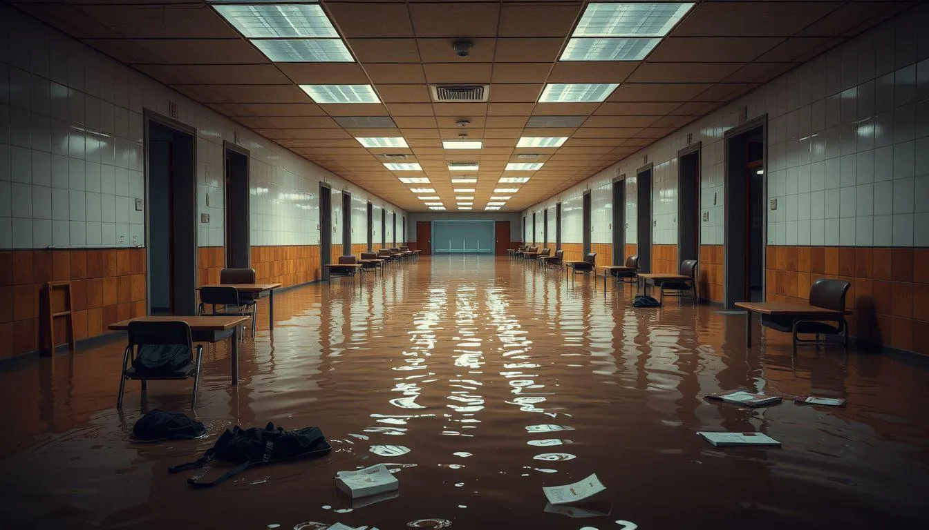 Faktor-Faktor yang Mempengaruhi Mimpi Sekolah Banjir (c) Ilustrasi AI