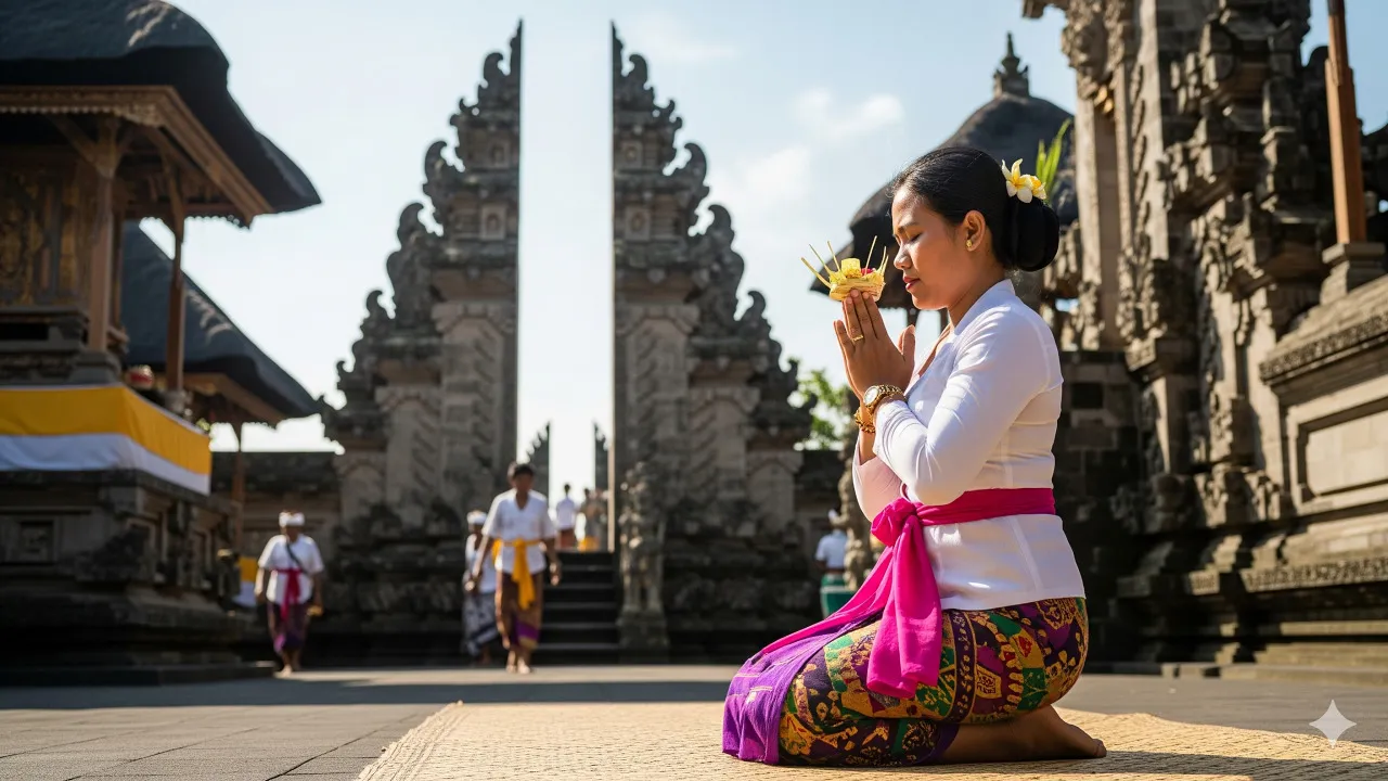 Pandangan Psikologi tentang Mimpi Sembahyang di Pura (c) Ilustrasi AI