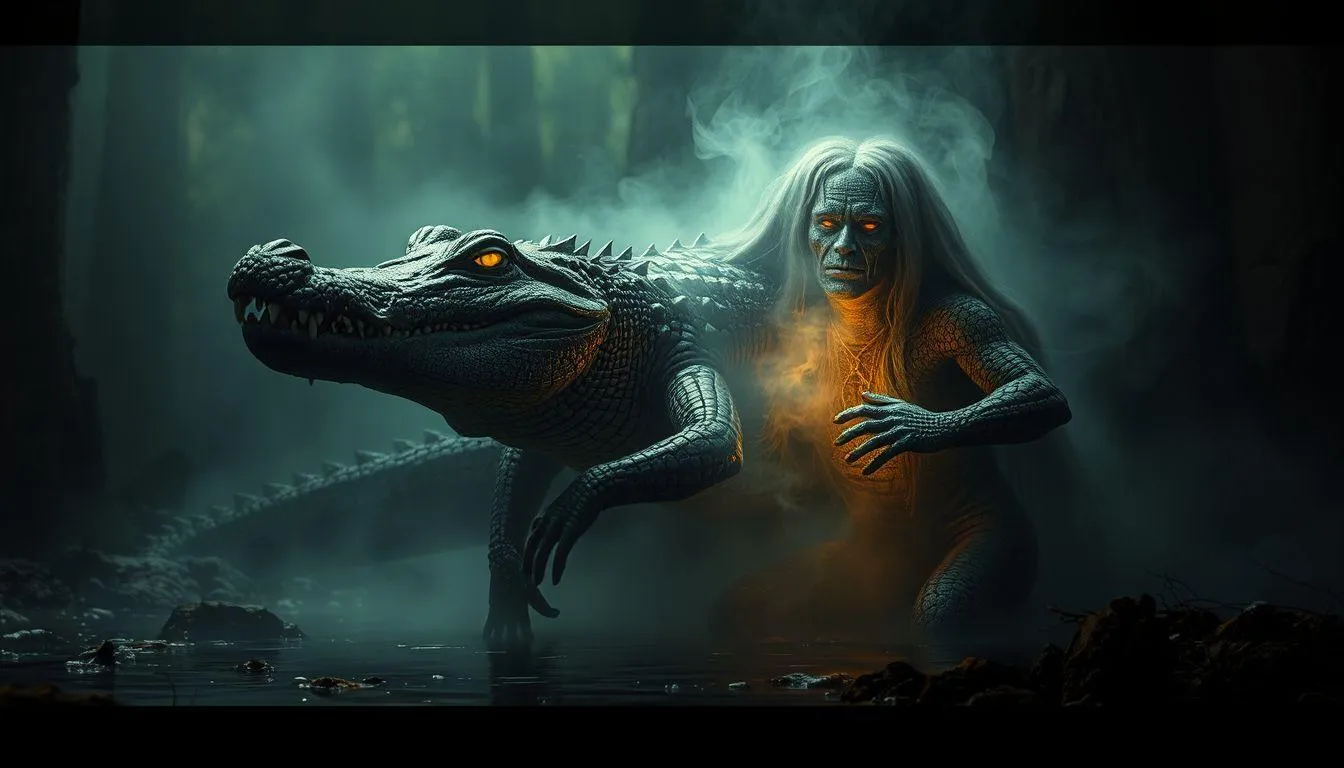 Variasi Mimpi Siluman Buaya dan Artinya (c) Ilustrasi AI