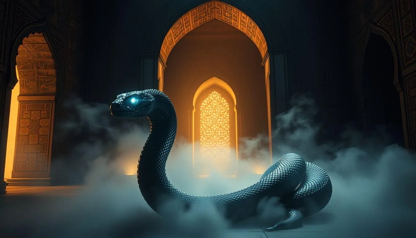 Pengertian Mimpi Siluman Ular dalam Perspektif Islam (c) Ilustrasi AI