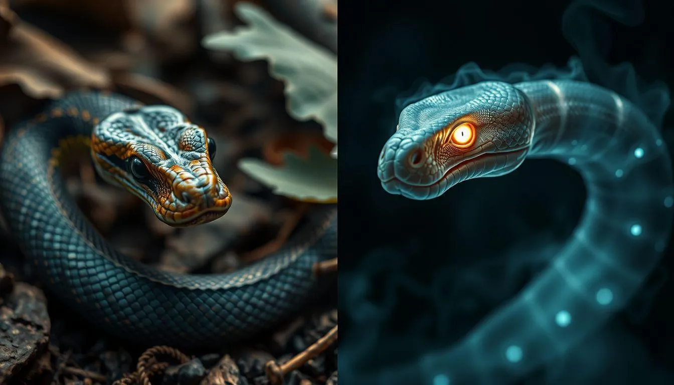 Perbedaan Mimpi Ular Biasa dan Siluman Ular (c) Ilustrasi AI