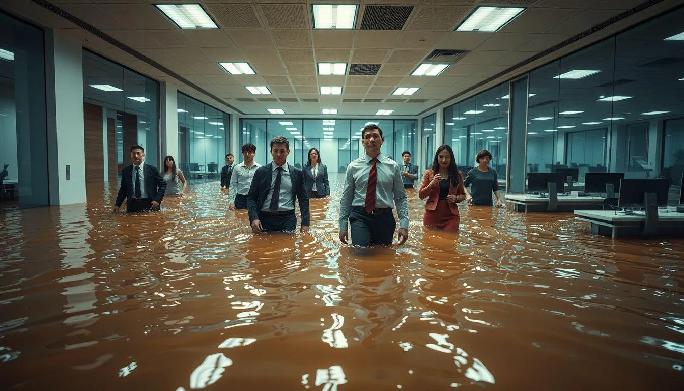 Interpretasi Berdasarkan Tinggi Air Banjir (c) Ilustrasi AI