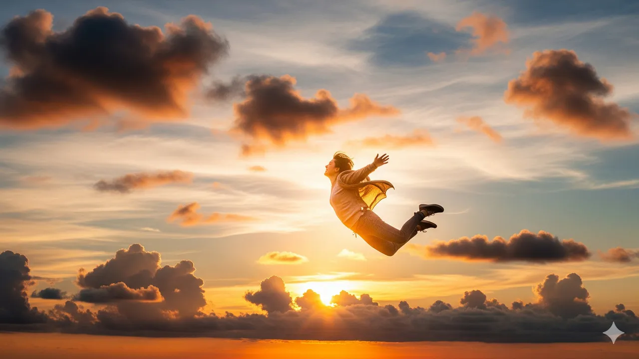 Mitos dan Fakta Seputar Mimpi Terbang (c) Ilustrasi AI