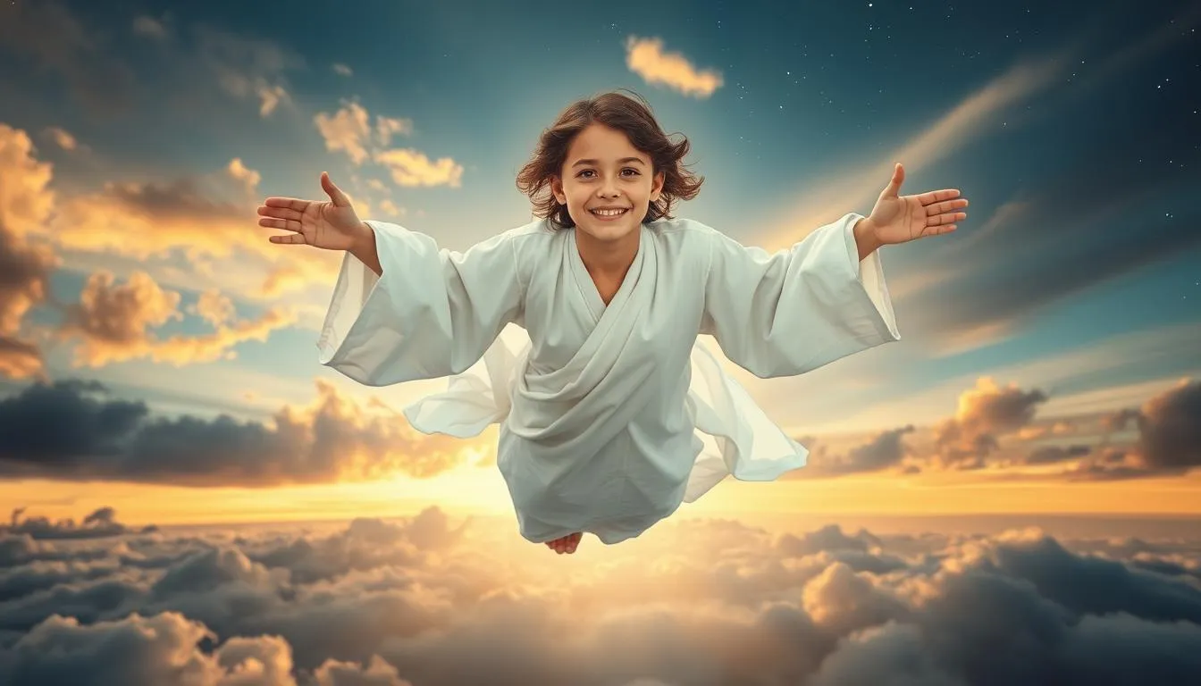 Tafsir Spiritual Mimpi Terbang ke Langit (c) Ilustrasi AI