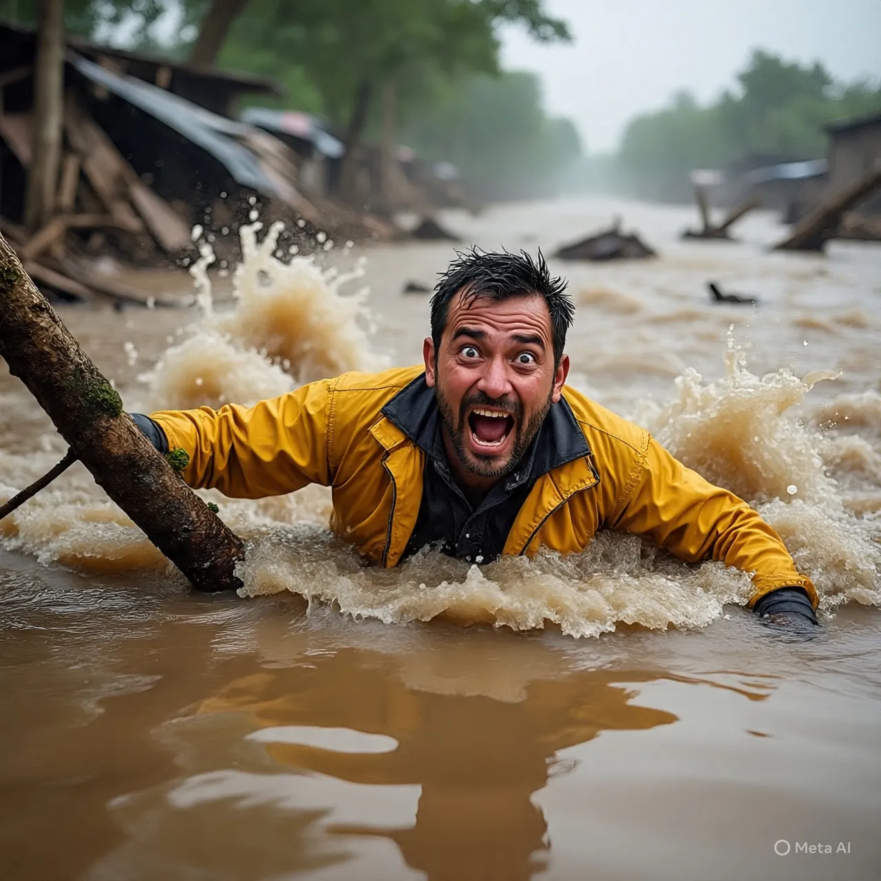 Perspektif Psikologis Mimpi Terbawa Arus Banjir (c) Ilustrasi AI