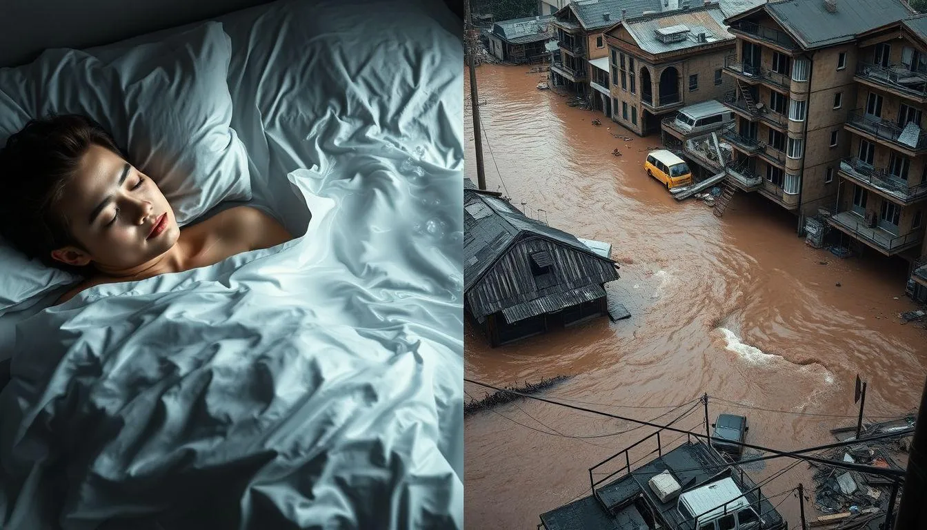 Perbedaan Mimpi Banjir dengan Realitas Bencana Alam (c) Ilustrasi AI
