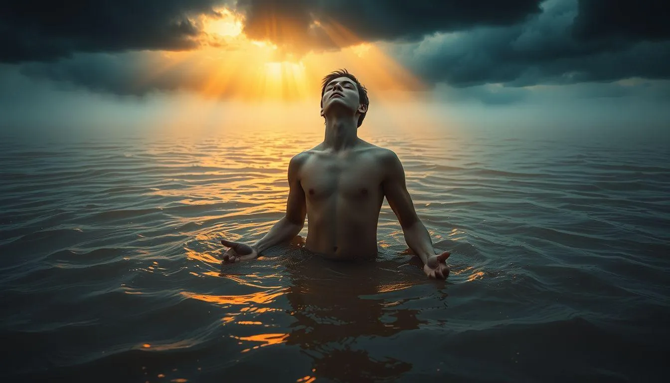 Perspektif Spiritual tentang Mimpi Terjebak Banjir Air Keruh (c) Ilustrasi AI