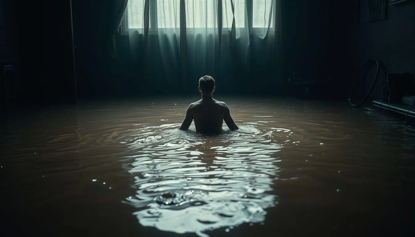 Faktor-Faktor Penyebab Mimpi Terjebak Banjir Air Keruh (c) Ilustrasi AI