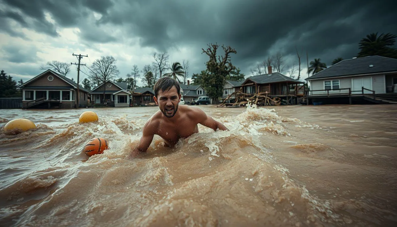 Pengertian dan Karakteristik Mimpi Terjebak Banjir Bandang (c) Ilustrasi AI